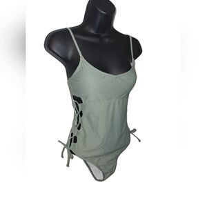 One-piece Swimsuit. NWT! Size Medium. Light pale green.